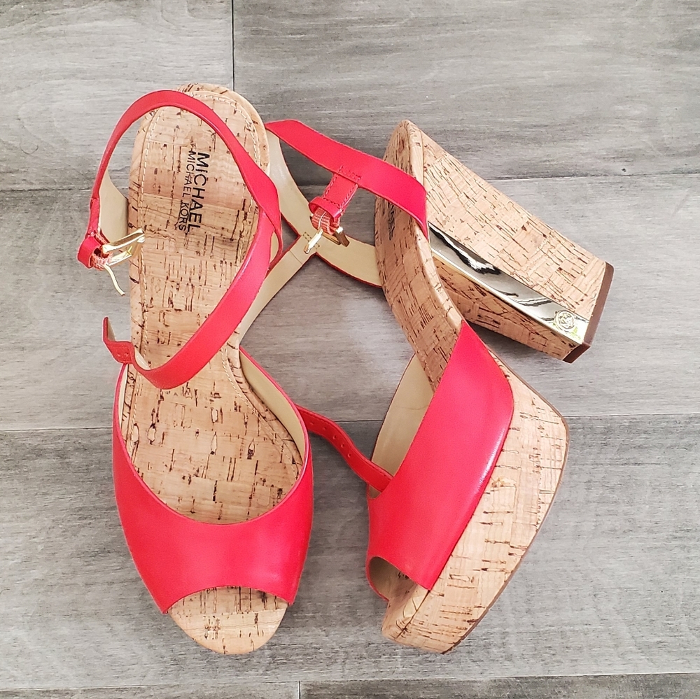 Michael Kors Cork Platform Sandals